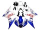 Carenados Moto Yamaha YZF 600 R6 2005 - Blanco Azul Dunlop Fiat Motul