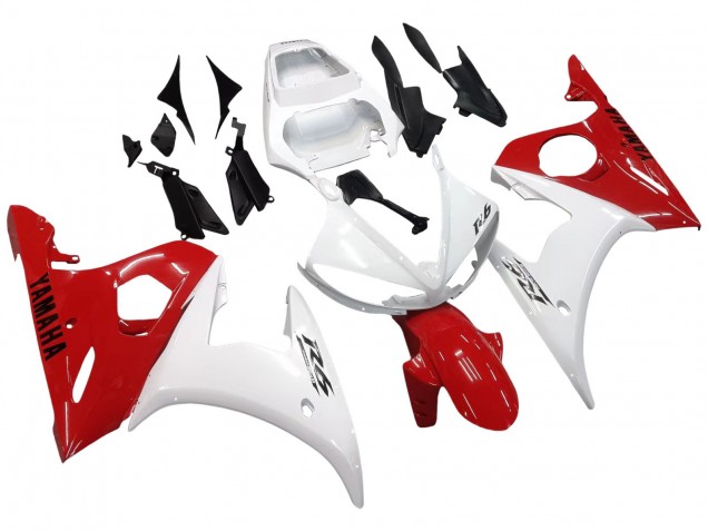 Carenados Moto Yamaha YZF 600 R6 2005 - Blanco Rojo