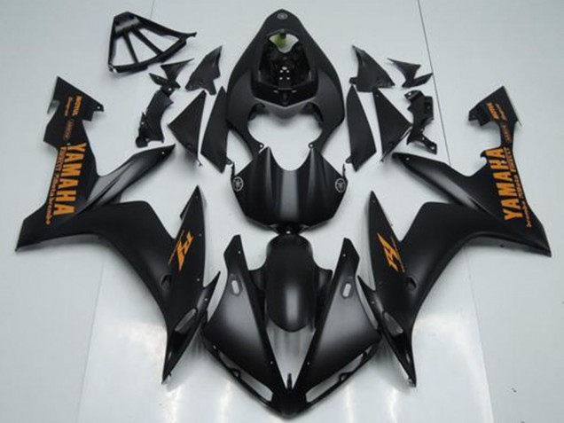 Carenados Moto Yamaha YZF R1 2004-2006 - Negro Mate Naranja