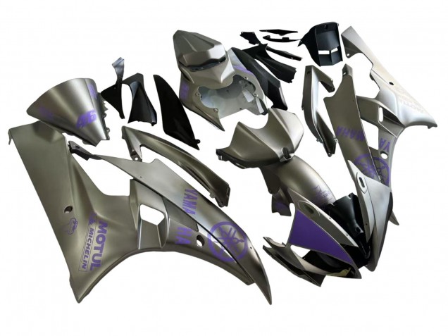 Carenados Moto Yamaha YZF 600 R6 2006-2007 - Gris Púrpura Motul