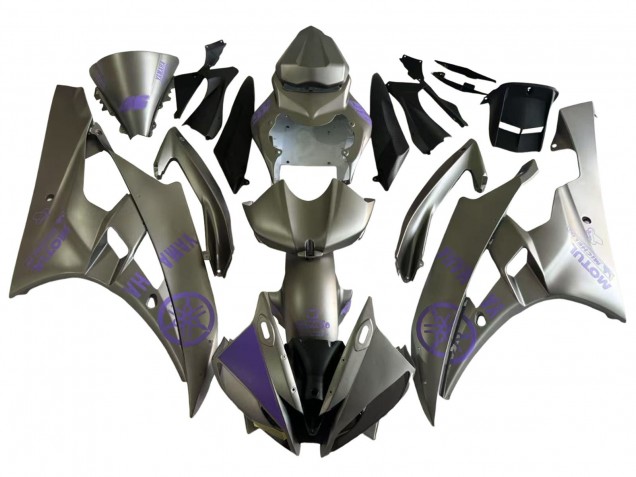 Carenados Moto Yamaha YZF 600 R6 2006-2007 - Gris Púrpura Motul