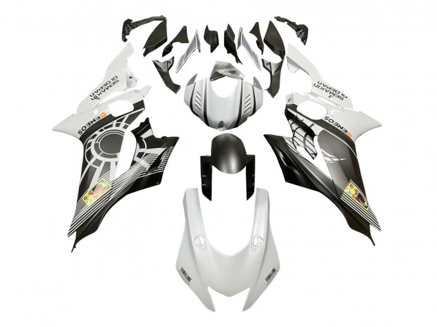 Carenados Moto Yamaha YZF 600 R6 2017-2023 - Blanco Gris Negro Mate ENEOS Semakin Didepan