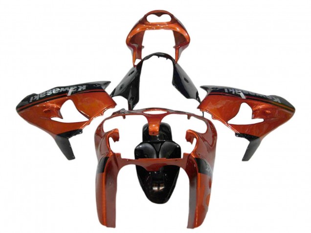 Carenado Moto Kawasaki ZX9R 2000-2001 - Naranja Negro