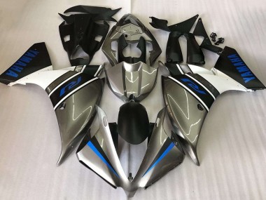 Carenados Moto Yamaha YZF R1 2009-2011 - Plata Blanco Azul