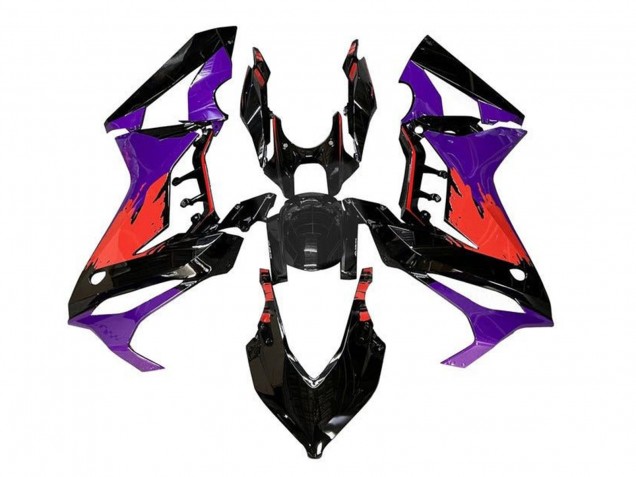 Carenados Moto Honda CBR650R 2021-2023 - Púrpura Rojo Negro Brillante