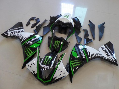 Carenados Moto Yamaha YZF R1 2009-2011 - Blanco Azul Negro Verde Monstruo
