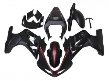 Carenados Moto Suzuki SV650 2003-2013 - Negro Mate Rojo Negro Brillante