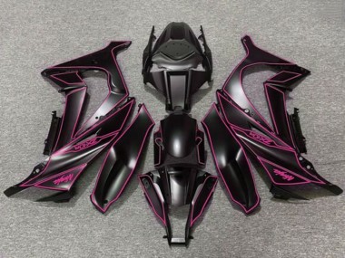 Carenados Moto Kawasaki ZX10R 2011-2015 - Negro Mate Púrpura