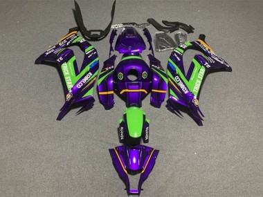 Carenados Moto Kawasaki ZX10R 2016-2020 - Púrpura Verde Trick Star Kobelco