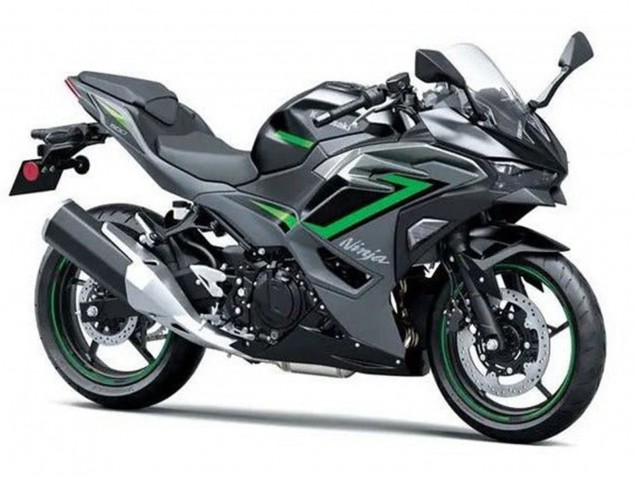 Carenados Moto Kawasaki Ninja 500 EX500R 2024-2025 - Negro Gris Verde