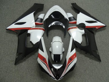 Carenados Moto Kawasaki ZX6R 2005-2006 - Blanco Negro Rojo