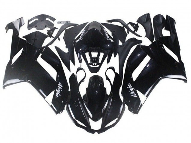Carenados Moto ABS Kawasaki ZX6R 2007-2008 - Negro Brillante