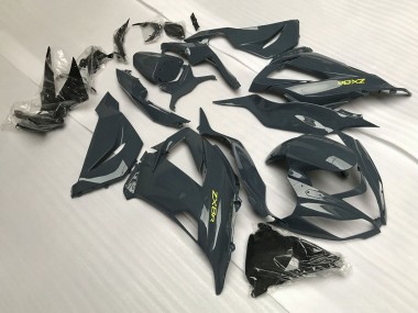 Carenados Moto Kawasaki ZX6R 2013-2018 - Gris Oscuro Amarillo