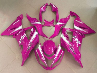 Carenados Moto Kawasaki ZX6R 2013-2018 - Rosa Blanco