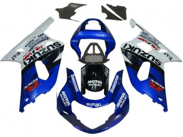 Carenados Moto Suzuki GSXR1000 2000-2002 - Blanco Rojo Azul Negro Rojo