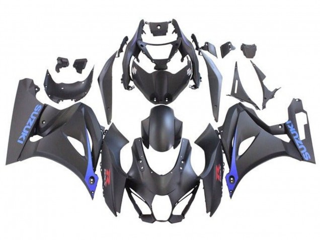 Carenados Moto Suzuki GSXR1000 2017-2024 - Negro Mate Azul