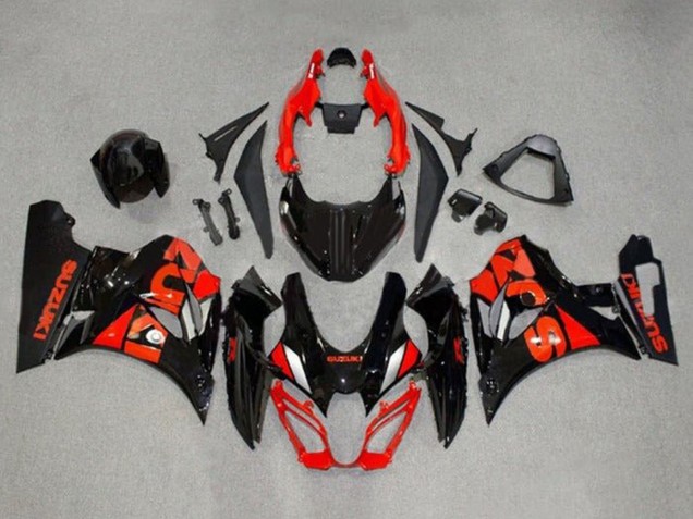 Carenados Moto Suzuki GSXR1000 2017-2024 - Negro Rojo Plata