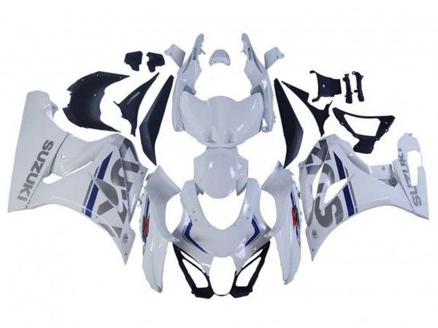 Carenados Moto Suzuki GSXR1000 2017-2024 - Blanco Plata Azul