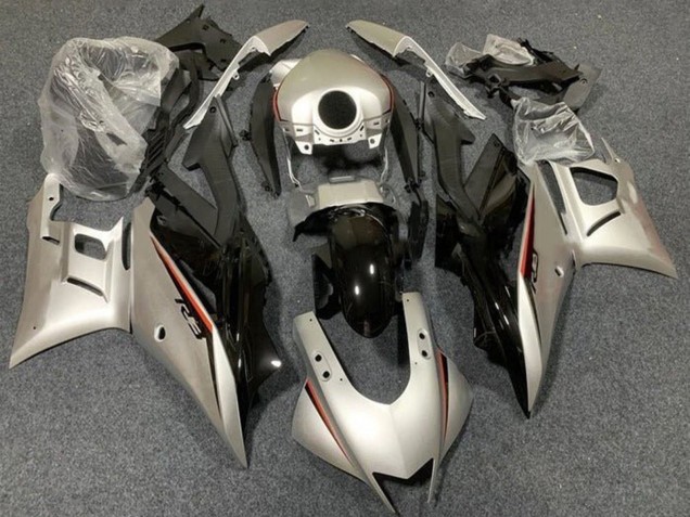 Carenados Moto Yamaha YZF R3/R25 2019-2021 - Oro Claro Negro Brillante