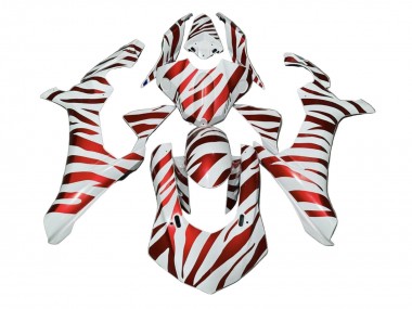 Carenados Moto Yamaha YZF 1000 R1 2020-2025 - Blanco Rojo Cebra