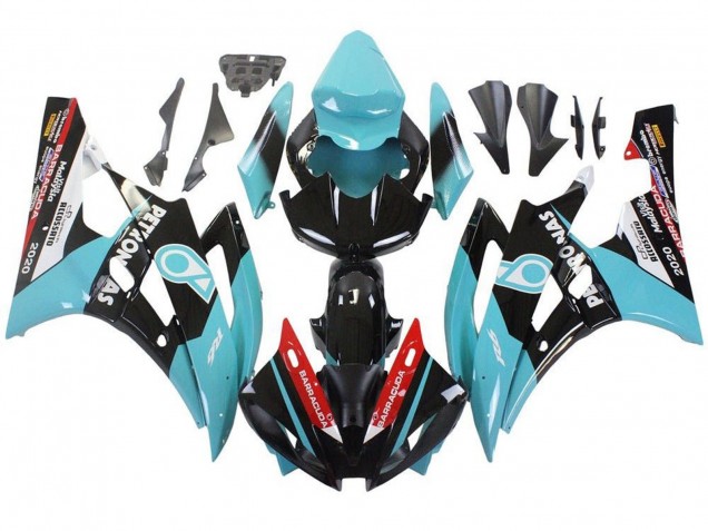 Carenados Moto Yamaha YZF R6 2006-2007 - Azul Claro Rojo Blanco Negro Petronas