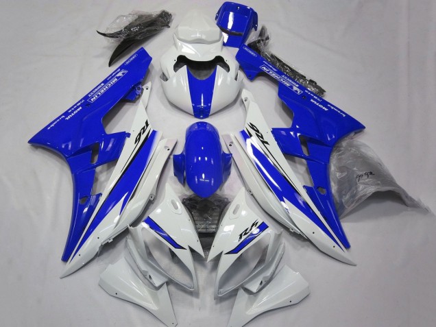 Carenados Moto Yamaha YZF R6 2006-2007 - Blanco Azul Motul Michelin