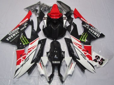 Carenados Moto Yamaha YZF R6 2008-2016 - Blanco Rojo Negro Brillante Verde Monstruo 25