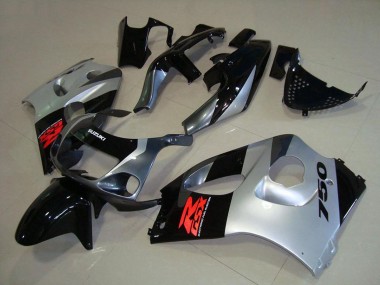 Carenados Moto Suzuki GSXR 750 1996-2000 - Negro Brillante Plata