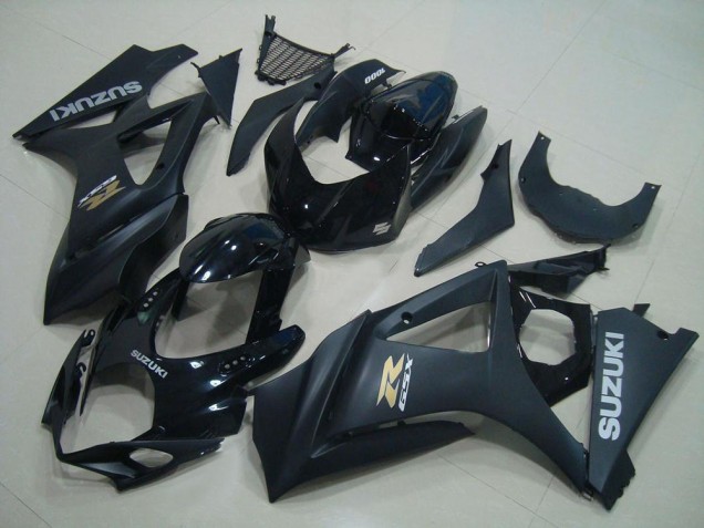 Carenados Moto Suzuki GSXR 1000 2007-2008 - Negro Brillante Negro Mate Oro OEM Estilo