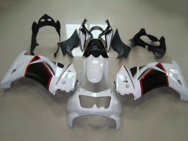 Carenados Moto Kawasaki ZX250R 2008-2012 - Blanco Rojo Negro Brillante