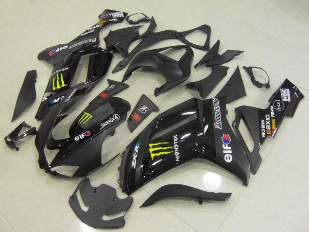 Carenados Moto Kawasaki ZX6R 2007-2008 - Negro Monstruo