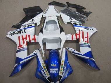 Carenados Moto Yamaha YZF R1 2004-2006 - Blanco Azul Rojo Fiat Motul