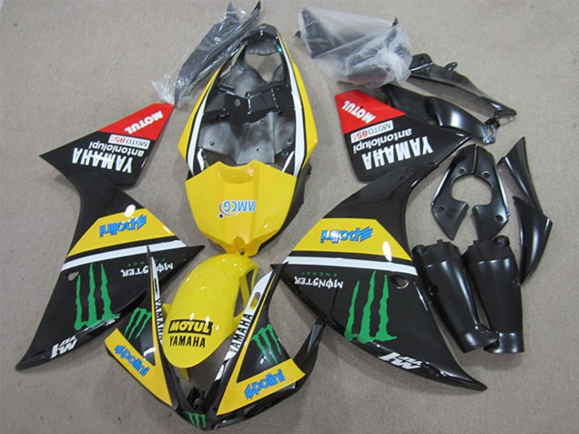 Carenados Moto Yamaha YZF R1 2009-2011 - Amarillo Blanco Negro Rojo Verde Motul Monstruo