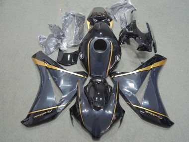 Carenados Moto Honda CBR1000RR 2008-2011 - Azul Oscuro Oro Negro Brillante Fireblade