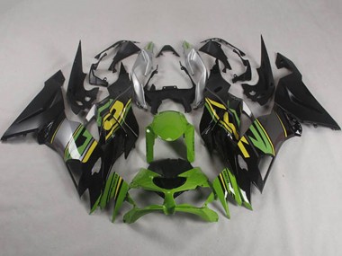 Carenados Moto Kawasaki ZX6R 2019-2022 - Verde Amarillo Plata Negro Mate