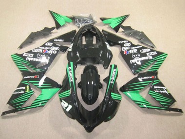 Carenados Moto Kawasaki ZX10R 2004-2005 - Negro Verde C-Shock Monstruo