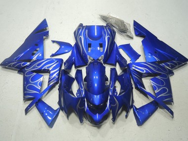 Carenados Moto Kawasaki ZX10R 2004-2005 - Azul Blanco Llama