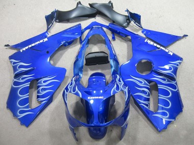 Carenados Moto Kawasaki ZX12R 2000-2001 - Azul Blanco Llama