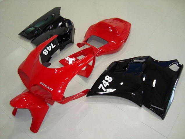 Carenados Moto Ducati 748 1993-2005 - Rojo Negro Brillante